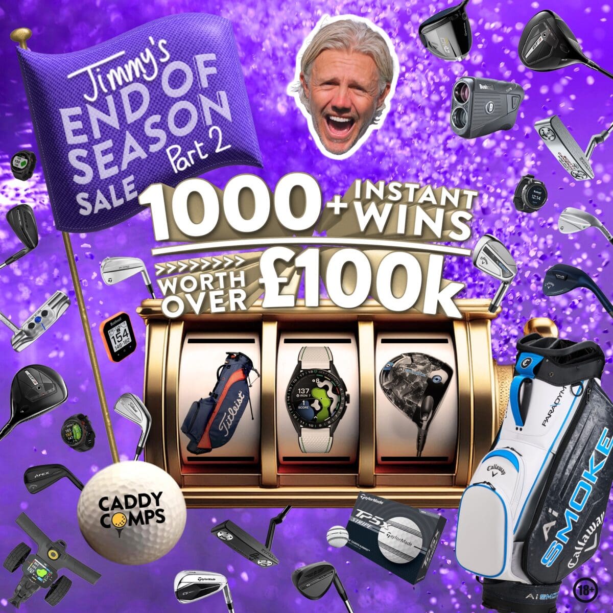 JIMMY’S END OF SEASON INSTANT WIN COMP – £100,000 WORTH OF PRIZES – 1000 INSTANT WINS – £2K TAX FREE CASH END PRIZE #2