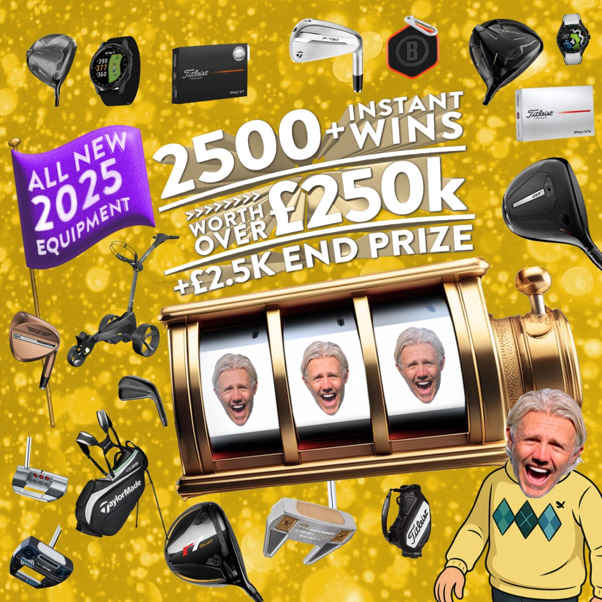 JIMMY’S BIGGEST INSTANT WIN COMP YET! 2500 PRIZES WORTH OVER A QUARTER OF A MILLION POUNDS (£250K) – £2.5K TAX FREE CASH END PRIZE #1