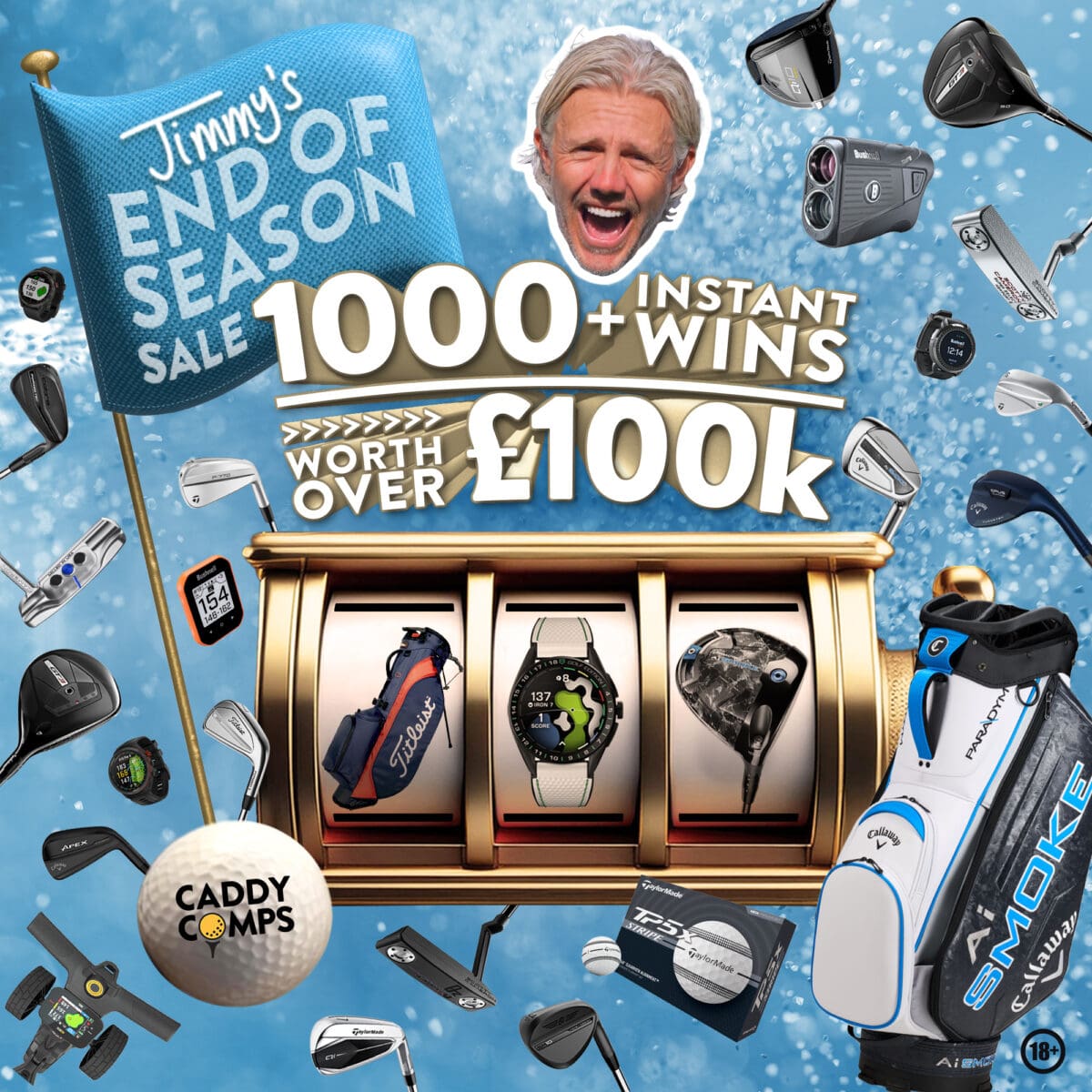 JIMMY'S END OF SEASON 2024 STOCK INSTANT WIN COMP - 1000 INSTANT WINS WORTH OVER £100K - £1K TAX FREE CASH END PRIZE #1