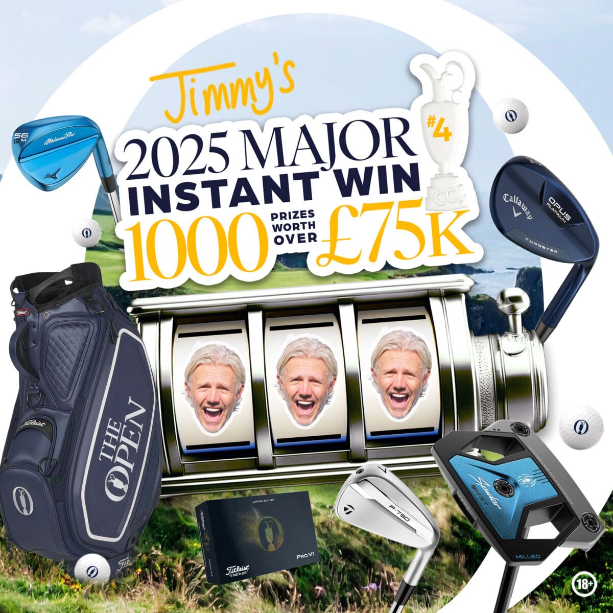 JIMMY’S FINAL MAJOR OF THE YEAR INSTANT WIN COMPETITION – 1000 INSTANT WINS WORTH OVER £75K – £2K CASH END PRIZE #1
