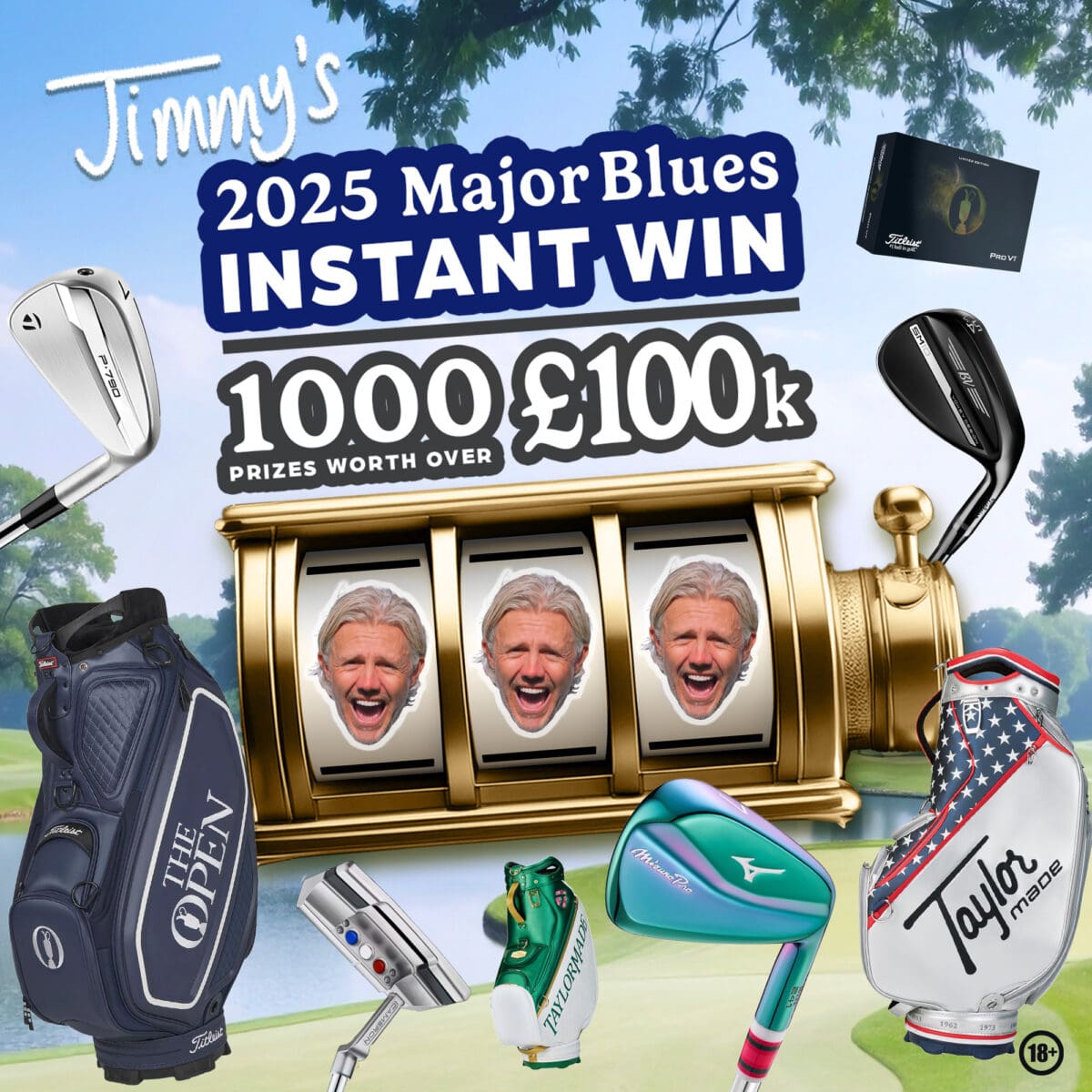 JIMMY'S MAJOR BLUES INSTANT WIN COMP - £100K WORTH OF INSTANT WIN PRIZES - 1000 INSTANT WINS - £2K TAX FREE CASH END PRIZE #1