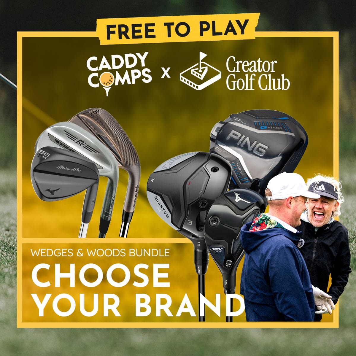 FREE TO PLAY: CREATOR GOLF CLUB WEDGES AND WOODS #1