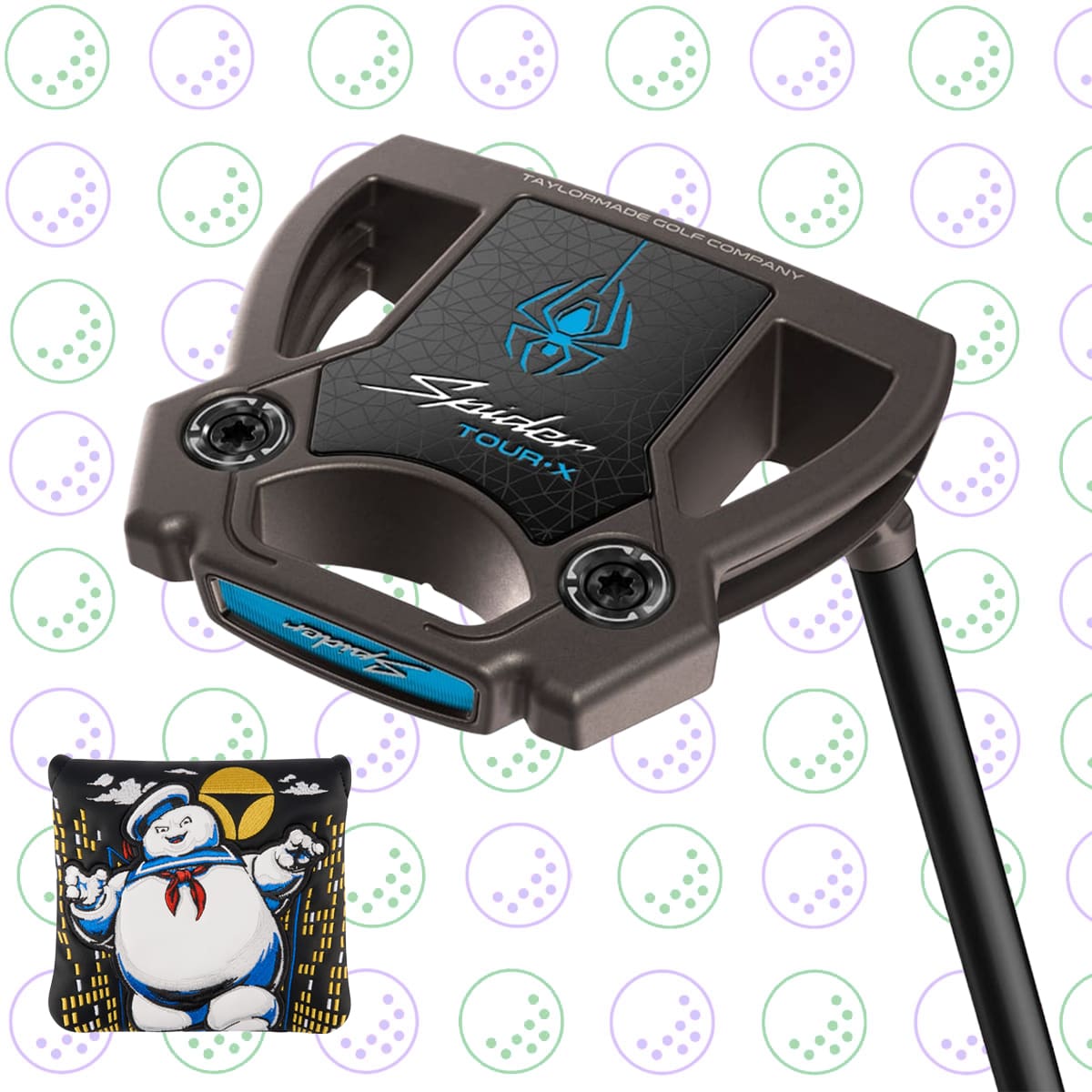 WIN 2026 TAYLORMADE SPIDER TOUR X TORCHED PUTTER W/LTD EDITION GHOSTBUSTERS HEADCOVER #1